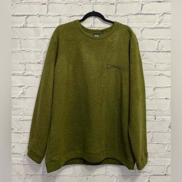 AIGLE Men's Crewneck Pullover Fleece Sweater - Picture 1 of 6